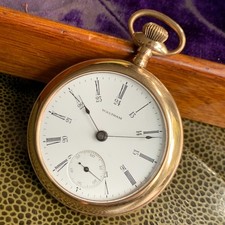 1898 Waltham Grade: No. 18 18S 7J Gold Filled Pocket Watch