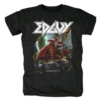 NEW Edguy Band Monuments Heavy Cotton Black T Shirt S-5XL For Fans AG52