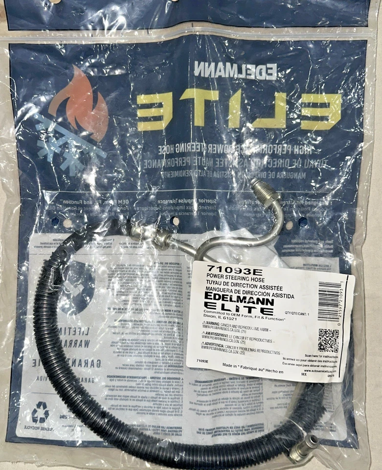 Manguera de dirección asistida Edelmann 71093E para 85-87 GMC K3500 Chevy R30 Hydroboost Foto 2 de 3