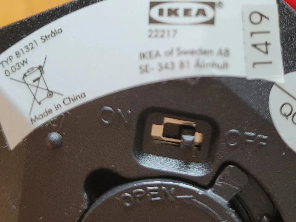IKEA Lanterne Rouge Moderne Plastique Déco Lumière 9,5 cm - Photo 3/4