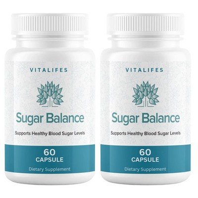 (2 Pack) Sugar Balance Pills Supplement Sugar balance Healthy Blood Sugar 60ct