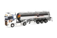 Herpa 321037 Scania CS 20 HD Chromtank-Sattelzug Wittmann Transport 1:87 NEU ...
