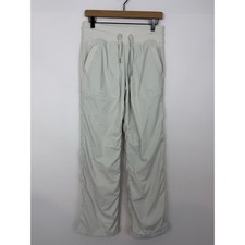 Lululemon Dance Studio Pants Size 6 Light Bone Lined Drawstring Waist 31” Inseam