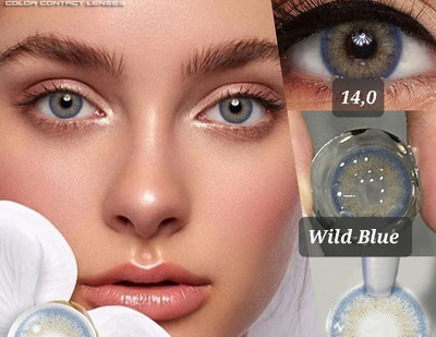 Wild Blue   Blaue Kontaktlinsen   Jahreslinsen   R1