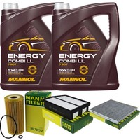 Mann Inspektionspaket 10L Mannol Energy 5W-30 FüR KIA Sportage 2.0 Crdi AWD