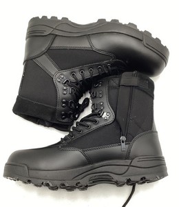Bottes Militaires Brandit Phantom - Noir, Cuir, 3 Oeillets, Style Combat - Taille 3, Neuf Avec Emballage