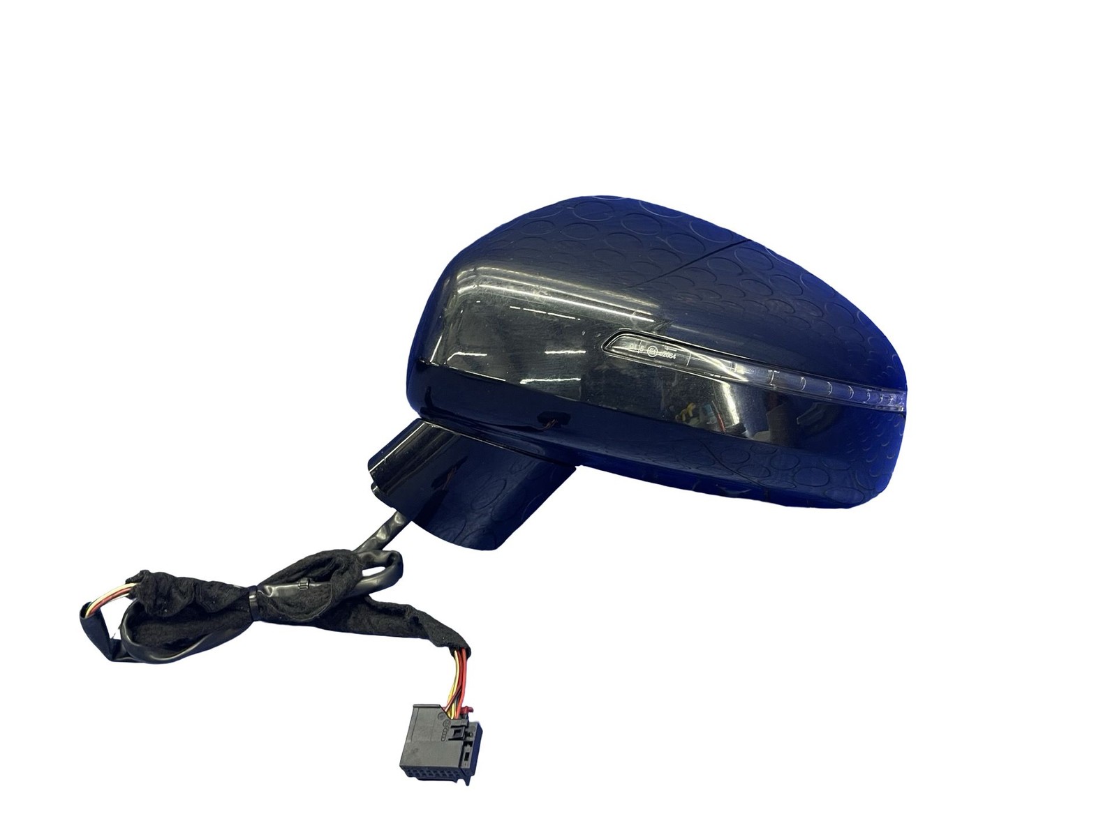08-15 AUDI R8 FRONT LEFT HEATED MAN. FOLD DOOR MIRROR ASSY PHANTOM BLACK PEARL