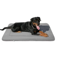 Soft Large Bed Crate Pad Mat, 42 Inches Machine Washable Pet Bed With Non-Sli...