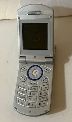 As-is Pantech PG-C300 Rare Mini Flip Phone Silver Cingular W/ AT&T Sim Card