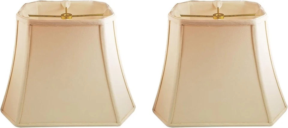 Faux Silk Rectangular Lamp Shades, 2-Pack - Image 3 of 4