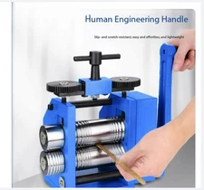 Hand Crank Manual Jewelry Making Tool Square Semicircle Metal Rolling Mill