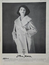 1950s Zelinka Matlick Stroock Fall Women's coat vintage  original Fashion ad