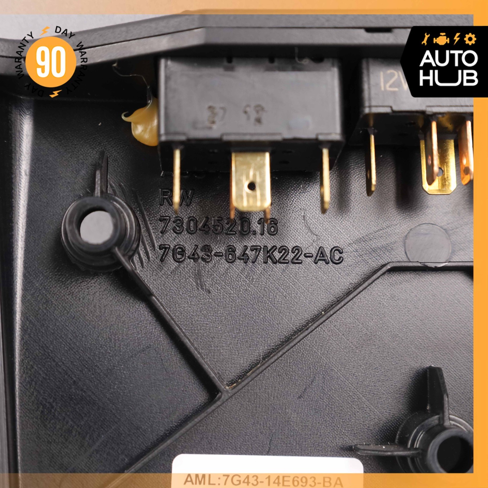 Aston Martin V8 Vantage DB9 DBS Right Seat Lumbar Regulator Switch w/ Cover OEM