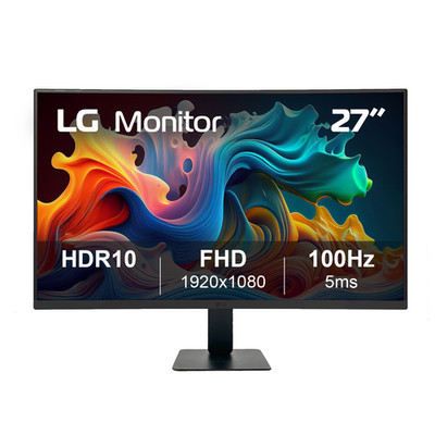 LG 27'' FHD HDR10 16:9 Curved Monitor 5ms GtG 100Hz - Black 27U421A-B 2026 Model