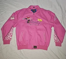 Vtg JH Design Embroidered Disney Princess Racing Jacket Large 2006 Daytona 500