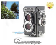 Rare Black Model MINT Rolleiflex T Gray TLR Film Camera Tessar 75mm f3.5 JAPAN