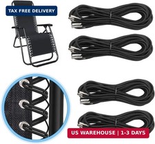 Universal Replacement Cord for Zero Gravity Chair, 4 Pack Elastic Cords Repair T