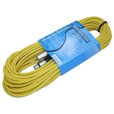 50 Foot Male to Female XLR Microphone Cable Yellow