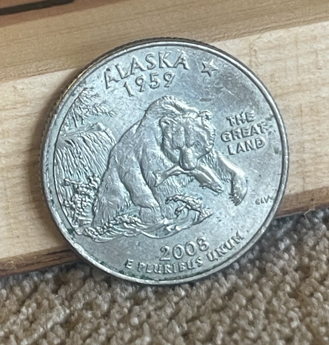 2008 Washington Alaska State Quarter 