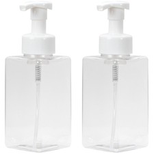 Ginger Lily Farms Foaming Soap Dispenser, Refillable 15 Oz Pack of 2 , Clear