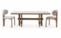 Esszimmer Set Esstisch Komplett 2X StüHle HolzmöBel Modernes Garnitur