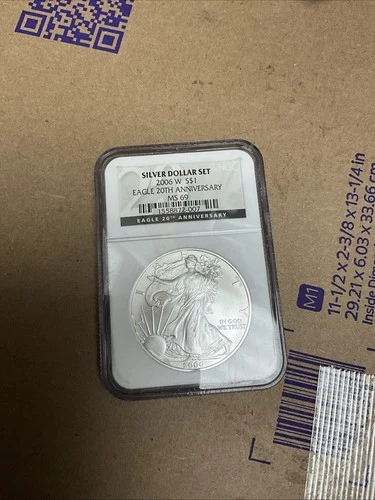 2006 W American Silver Eagle $1 NGC MS 69 - 20th Anniversary- Silver Dollar Set