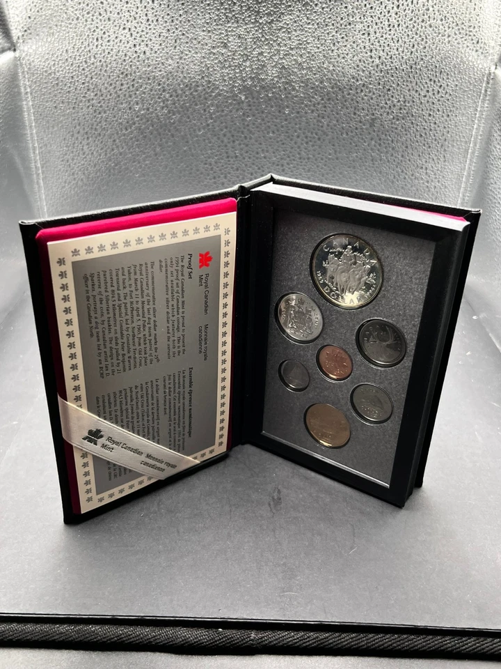 Canada Double Dollar 1994 Proof Set w/ Silver $1 RCMP Northern Dog Team Patrol - Image 2 of 4