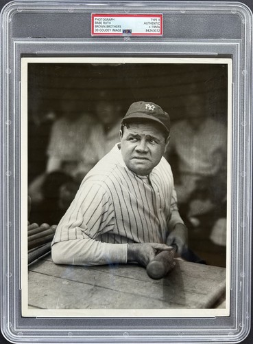1933 Babe Ruth Iconic Goudey Card-Used Type II Original Vintage Photo PSA AUTH