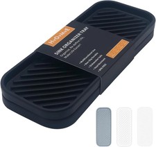 Silicone Organizer Tray, Soap and Sponge Holder for Kitchen Sink, Bathroom - Sto