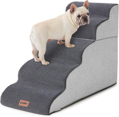 Dog Stairs Ramp High Beds Up to 25'' H 5 Step Pet Stairs Small to Large Dogs 35D