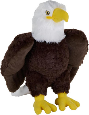 Cuddlekins Eco Bald Eagle, Stuffed Animal, 12 Inches, Plush Toy, Fill Is Spun Re