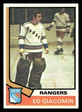 1974-75 Topps Hockey Card #160 Ed Giacomin