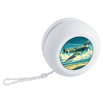 ''Spitfire Flying Over Fields'' Retro Style Yo-Yo (YY00051931)