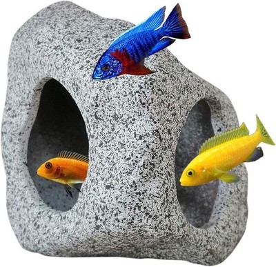 Aquarium Hideaway Rock Cave for Aquatic Pets to Breed, Play and Rest, Safe and N