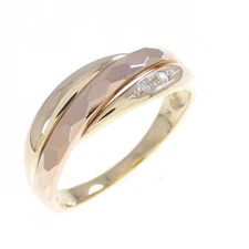 Authentic K10YG K10PG Diamond Ring  #260-008-116-3502