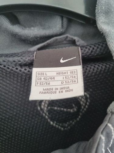 Nike Manchester United Track Jacket Medium Grey 04/05 Football Windbreaker Rain - Picture 4 of 13