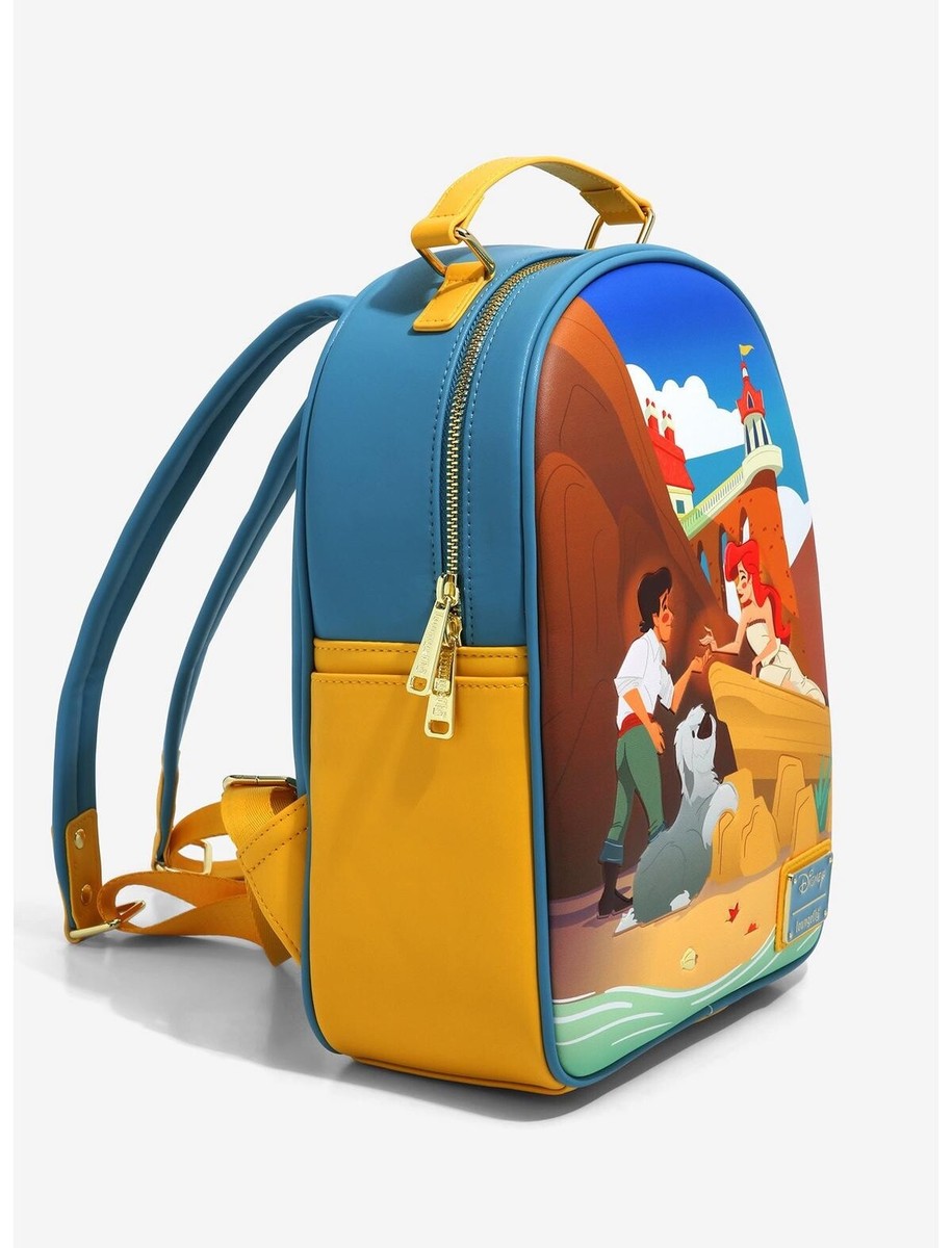 NWT Loungefly Disney Little Mermaid Ariel & Eric Beach Mini 