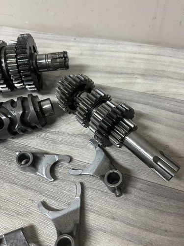 2003 Kawasaki KX65 Transmission OEM Tranny Gears Shaft Shift Drum KX60 KX80 - Picture 3 of 7