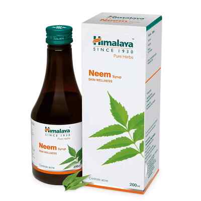 200 ML Himalaya Neem Syrup for Skin Allergies and Infections free fast shipping.