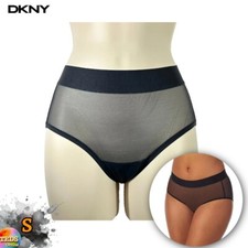 NWT DKNY Women's Size S Sheers Brief Underwear DK8195 Black