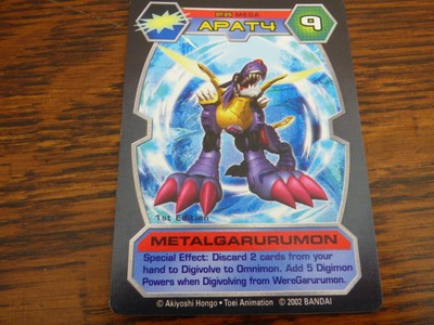 Digimon D-Tector Card Game MetalGarurumon 1st edition DT-25 Mega Apat4