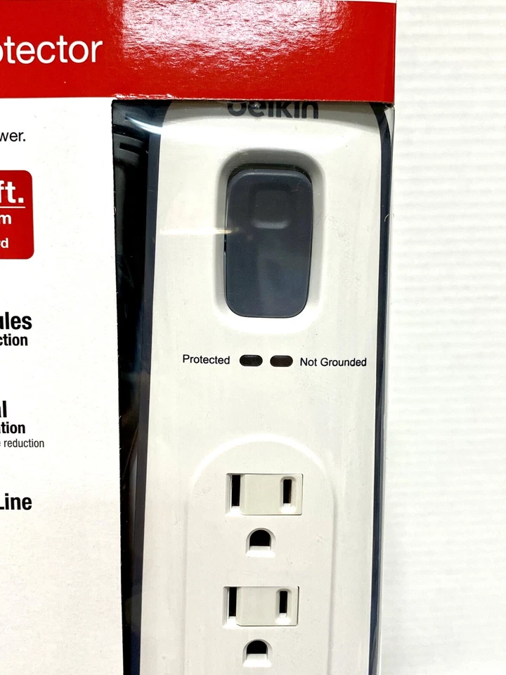 Belkin BV107200-12 7-Outlets Surge Protector $75,000 Warranty 2280 Joules NEW! - Image 4 of 4