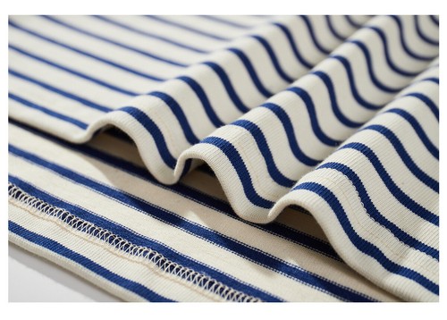 Men's Short Sleeve Polo Shirt Breton Striped Shirt Summer Sailor's Stripe Shirts - Picture 8 of 12