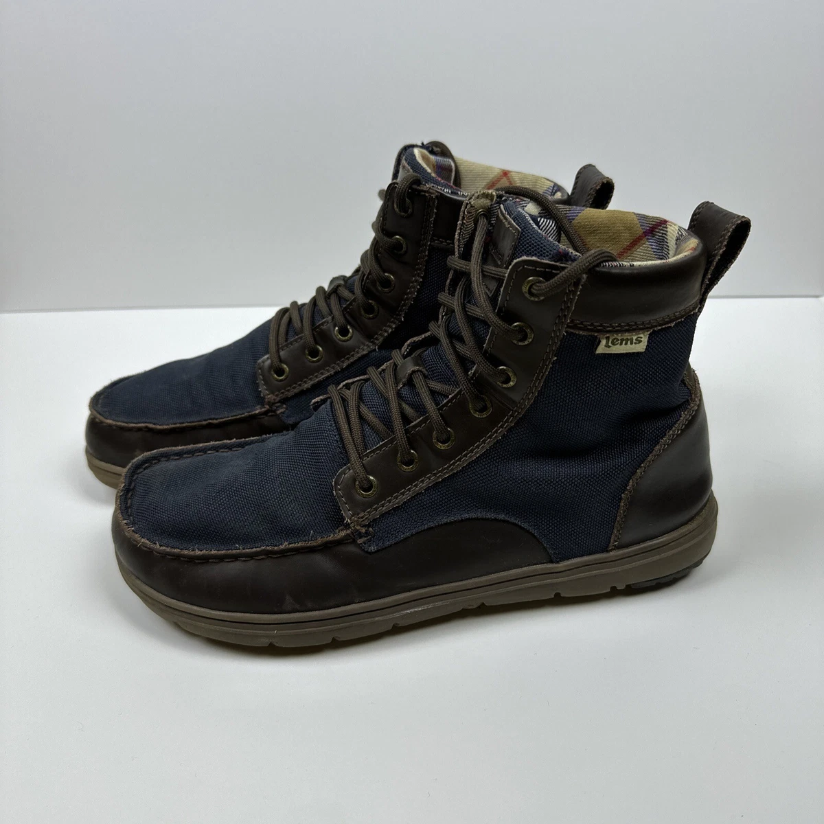 lems boulder boot navy stout