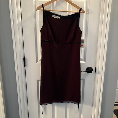 Womens Phoebe Petite Burgundy Dress NWT Size 12 | eBay