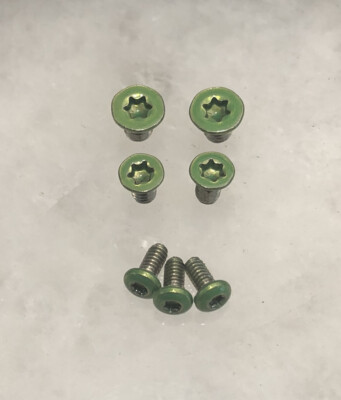 Translucent Green Stainless Steel Screws Set for Spyderco Para 3 Knife - 7pcs
