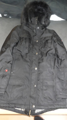 Wellenstein Damen Winterjacke Schneezauber Gr. S, schwarz