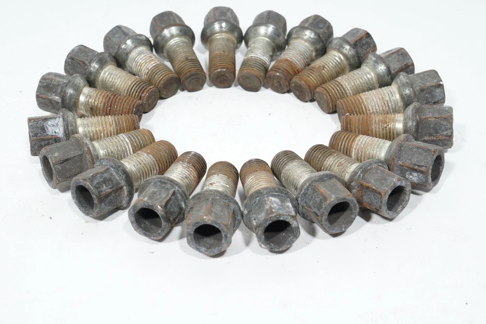 06 07 08 AUDI A4 B7 WHEEL LUG NUTS BOLTS SET OF 20 OEM - Image 2 of 4