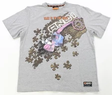 Rare VTG AND1 Take It To The Hole Basketball Puzzle Graphic T Shirt 2000s Gray