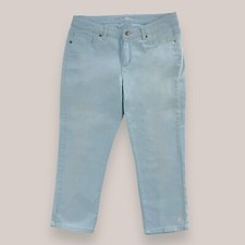 Michael Kors Cropped Skinny Sky Light Blue Regular Stretch Jeans Women's Sz 4